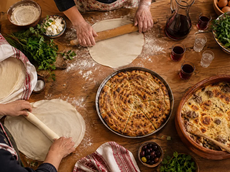 Albanian Cooking Class with Homemade Wine and Raki